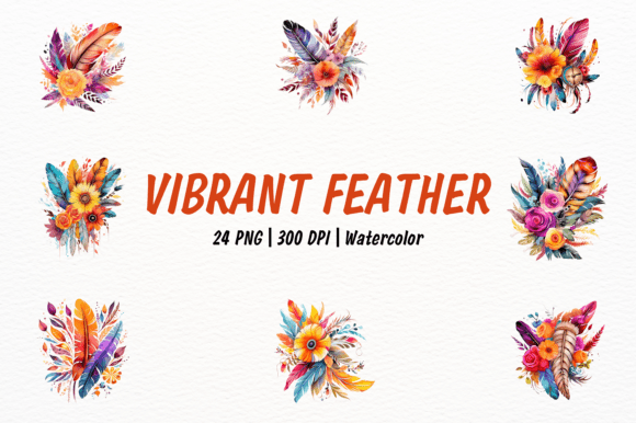 Download Native American Flowers and Feather - Premium Bundle